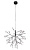 Подвесная люстра Crystal Lux Evita Evita SP36 Black/Transparent