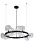 Люстра потолочная Crystal Lux AGATA SP15 V2 BLACK/TRANSPARENTE