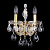 Бра Crystal Lux ISABEL AP2 GOLD/TRANSPARENT
