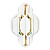 Настенный светильник Lumina Deco Piramid LDW 6021-2 WT+GD