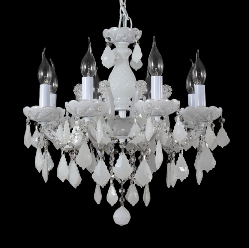 Подвесная люстра Crystal Lux INES INES SP8 WHITE купить по низкой цене