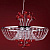 Подвесная люстра ELETTO Rosa Rosso EL325P12.2