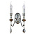 Бра Crystal Lux Lirica MERCEDES AP2 CHROME/SMOKE