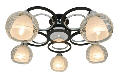 Потолочная люстра Arte Lamp GINEVRA A1604PL-5BK купить по низкой цене