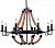 Подвесная люстра Arte Lamp MARSIGLIA A8956LM-8BK