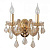 Бра Crystal Lux INES INES AP2 GOLD/AMBER