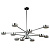 Светодиодная подвесная люстра Crystal Lux Goracio GORACIO SP10 D1100 CHROME