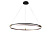 Люстра подвесная Crystal Lux FERNANDO SP88W LED D1000 COFFEE/BLACK