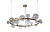 Люстра потолочная Crystal Lux AGATA SP24 V2 GOLD/TRANSPARENTE