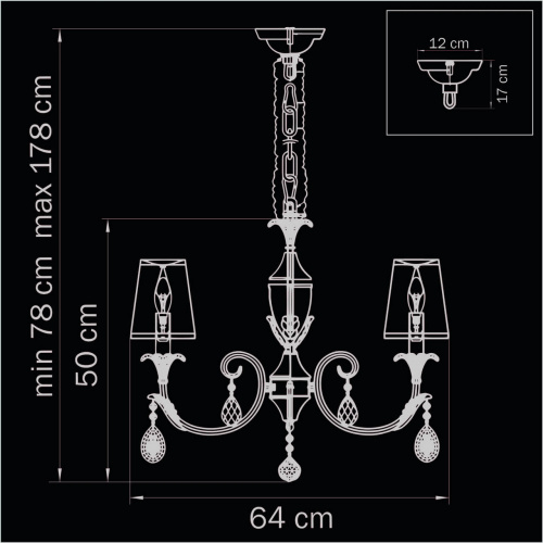 Подвесная люстра Lightstar CAPPA 691062 купить по низкой цене