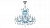 Подвесная люстра Lightstar Champa blu 698165