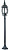 Уличный столб Arte Lamp ATLANTA A1046PA-1BG