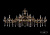 Подвесная люстра Bohemia Ivele 1709/32/410+300/A/GB