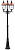 Уличный столб Arte Lamp BARCELONA A1486PA-3BK