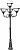 Уличный столб Arte Lamp MONACO A1497PA-4BK