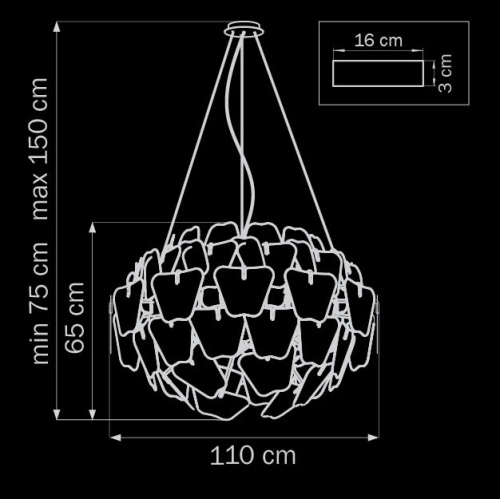 Подвесная люстра Lightstar Planaria 808030 купить по низкой цене