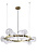Люстра потолочная Crystal Lux AGATA SP15 V2 GOLD/TRANSPARENTE