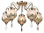 Потолочная люстра Arte Lamp MOROCCANA A4552PL-5GO