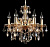 Хрустнальная люстра Crystal Lux INES INES SP6 GOLD/AMBER